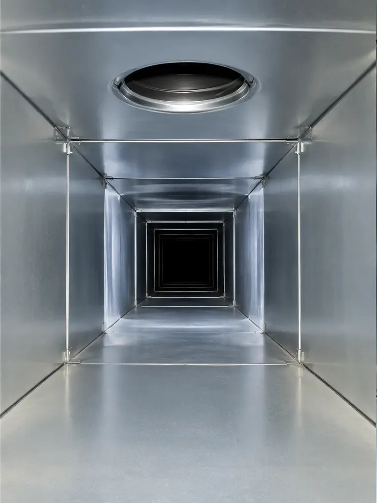 Clean air duct after service