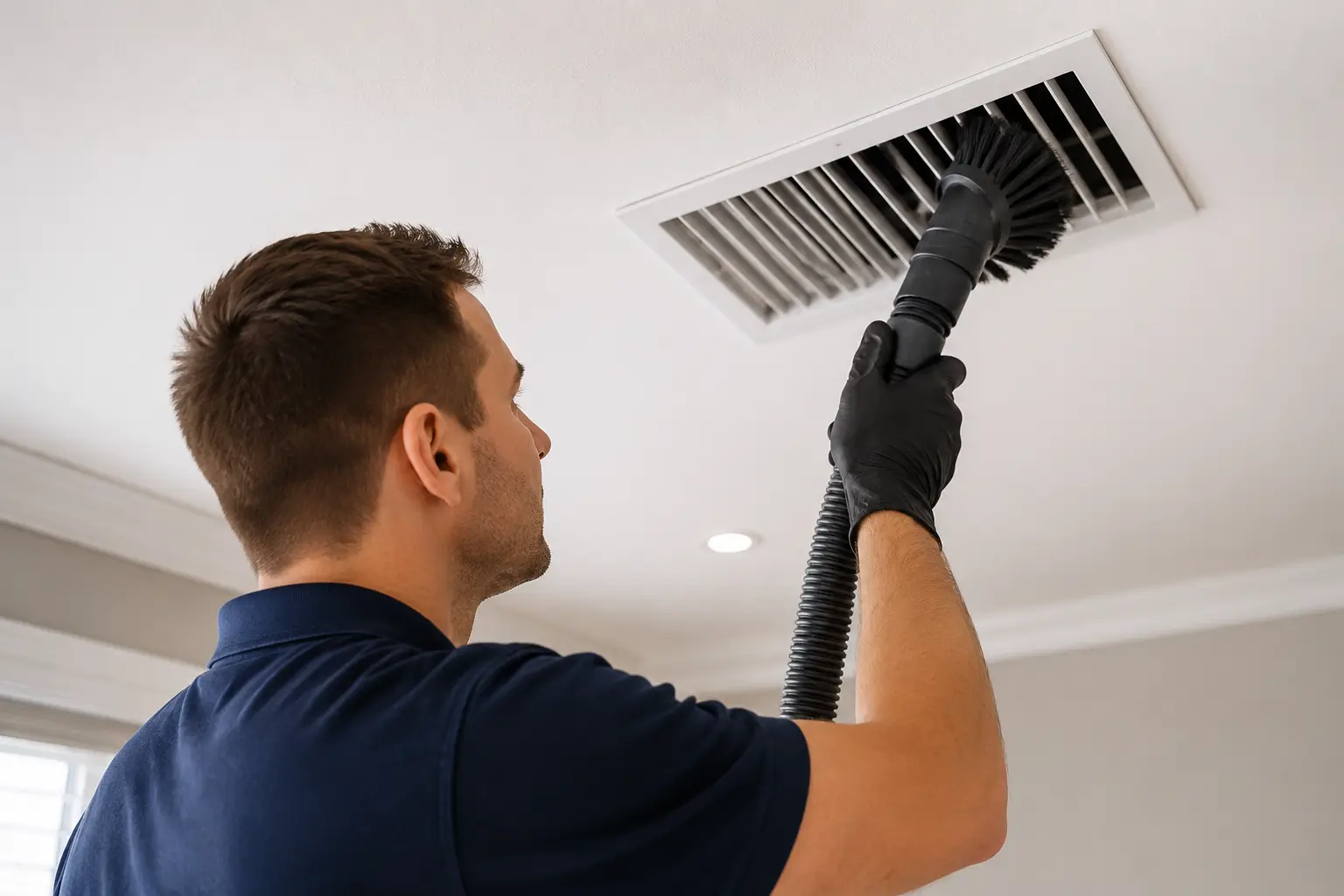 Clean residential ventilation duct