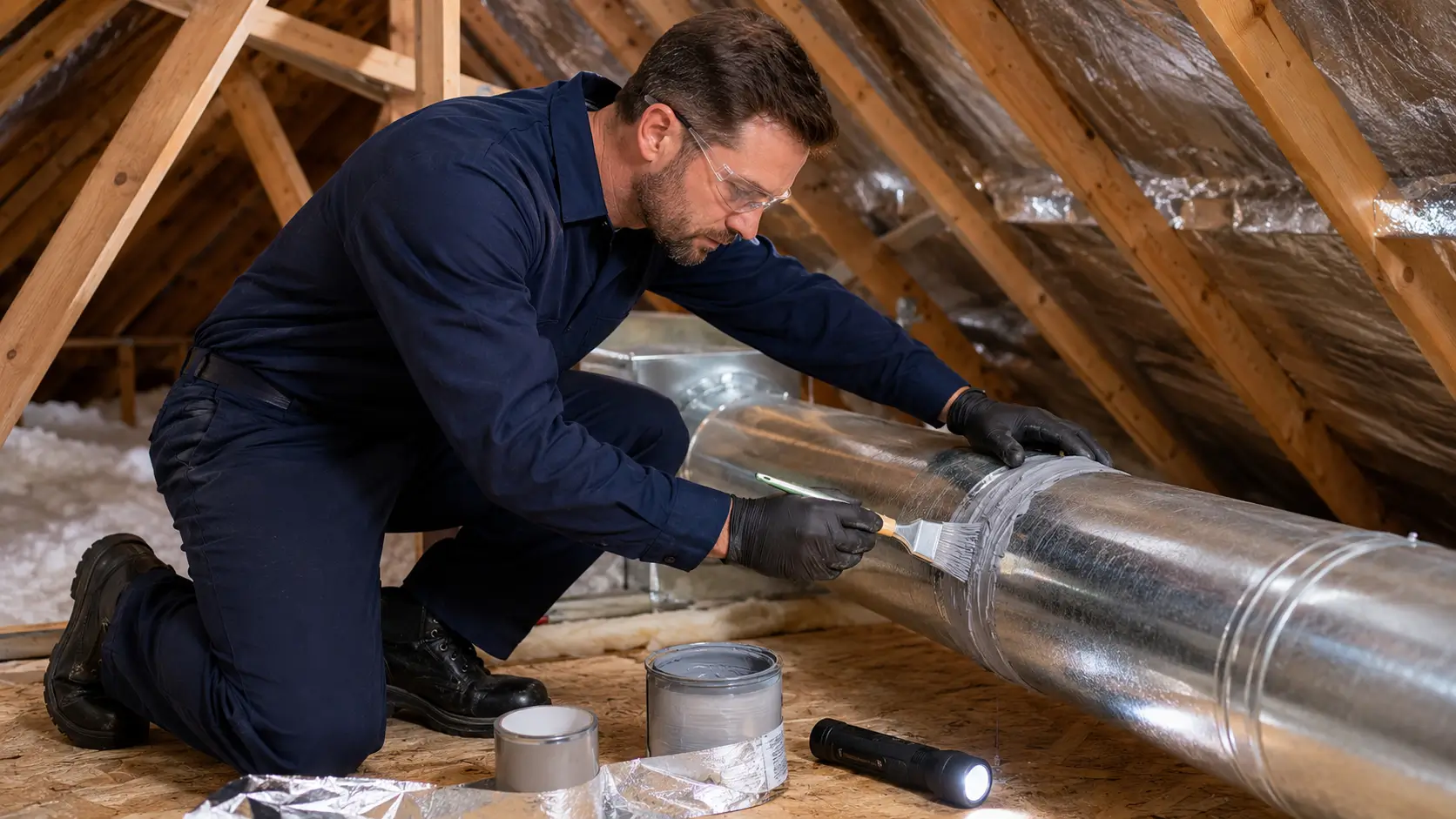 duct sealing leak repair service