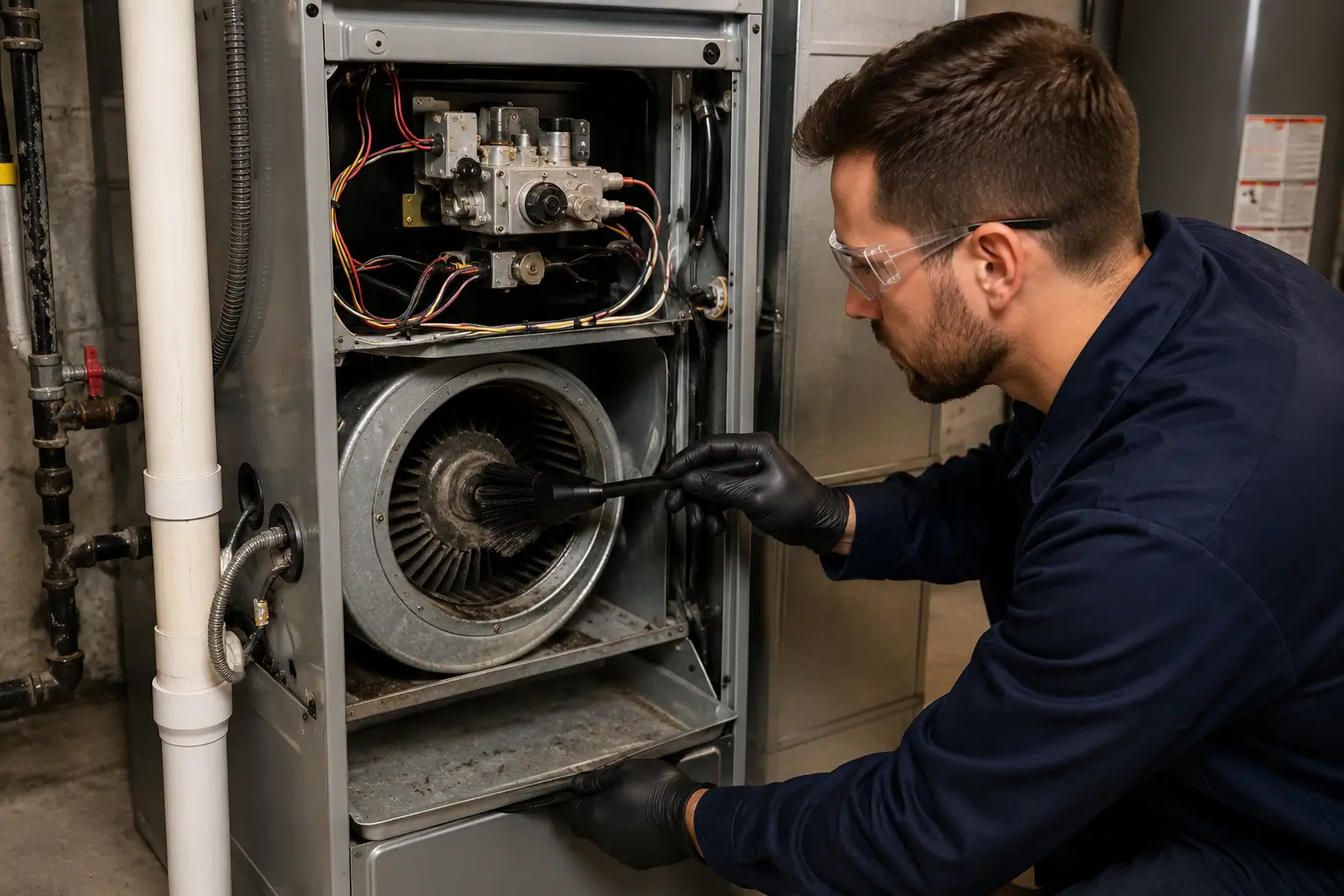 furnace cleaning